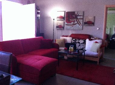 Open space living and kitchen area