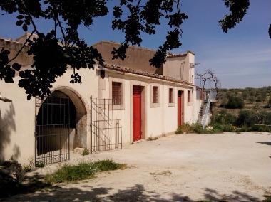 the courtyard of the house