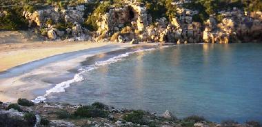 tourist photo- beach of Calamosche ( reserve of vendicari)