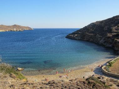 Tzamaria beach 5 mins walk from the villa
