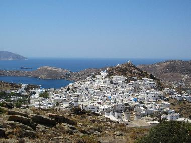 Ios main town (Chora) , 10 mins drive from the villa, many restaurants, shops, nightlife