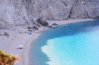 Porto Katsiki beach, 12 km from the villa