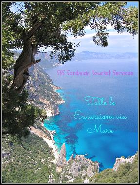 Boat excursions available along the coast of the Gulf of Orosei