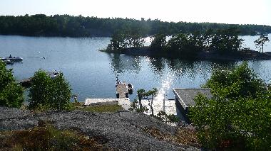 Swimming, fishing and boating in the bay
