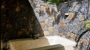 Outdoor bath and shower