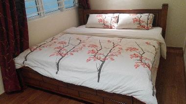 King bed in the master bedroom, all living areas with ceiling fan & air-con