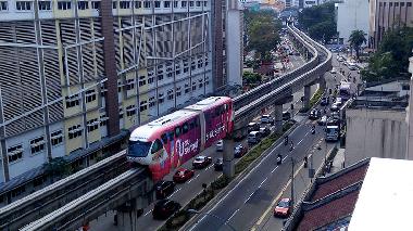 The K.L monorail, cheap, fast, reliable and two stations within easy walking distance