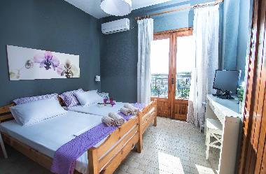 bedroom with A/C and LG 23''' LED TV