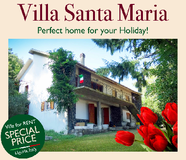 Villa in Santa MAria, Sesta Godano (La Spezia) or holiday homes and vacation rentals