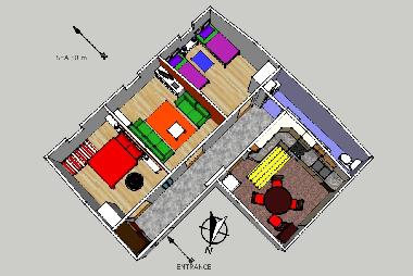3D view of the apartment