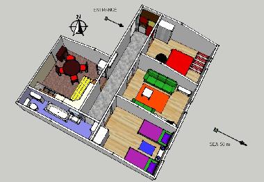 3D view of the apartment