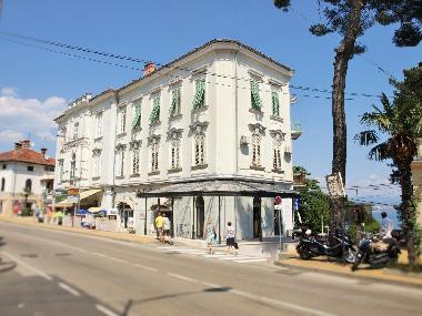 View of the building from main street