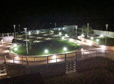 In the dark, the sea