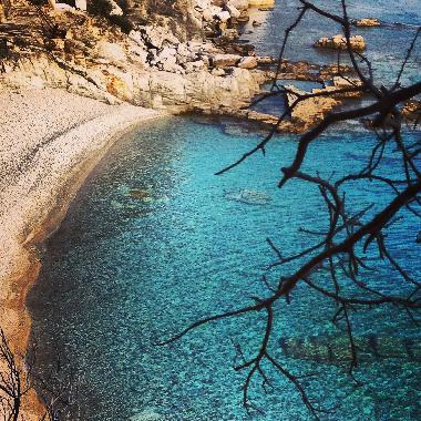 Peacefull beach just 2 km from the villa