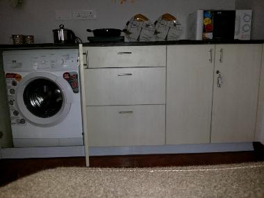 Modular kitchen with fitted appliances