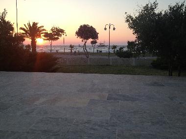 sunset view from patio