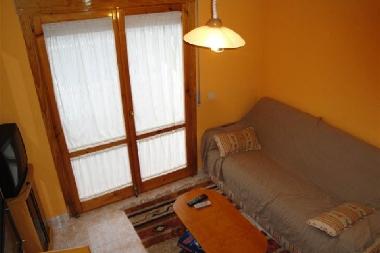 simple sofa, spanish tv and issue to the garden