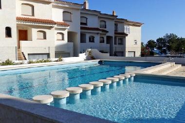swimming pool with children pool and adults pool