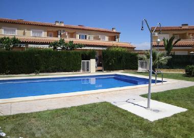 communal swimming pool with shower