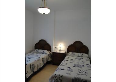 bedroom with simple beds