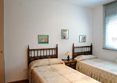 bedroom with simple beds