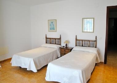 bedroom with simple beds