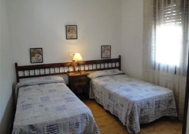 bedroom with simple beds