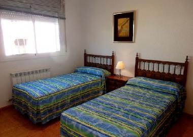 bedroom with simple beds