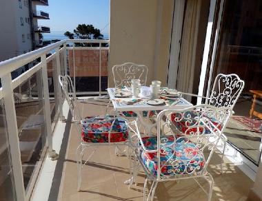 terrace with mobiliary