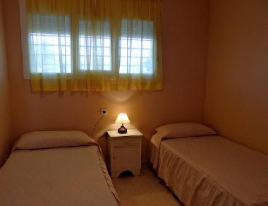 bedroom with simple beds