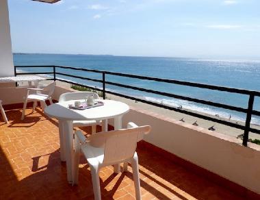 terrace with garden furniture