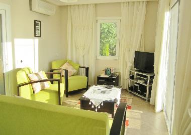  Villa sahin Living room opening on the stunning terrace view