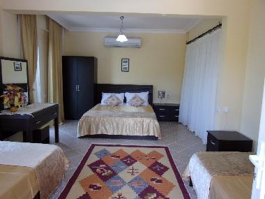  Villa sahin Fully Equip Kitchen opening on the stunning terrace view