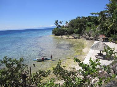 View to the private area