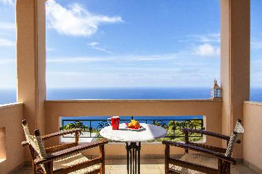 Balcony views of endless blue