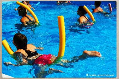 Residence Orchidea has 2 pools: 1 for adult and 1 for kids