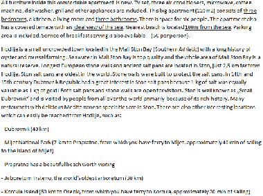 Holiday Apartment in Hodilje (Dubrovacko-Neretvanska) or holiday homes and vacation rentals