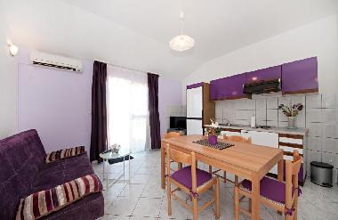 Apartment B -kitchen and living room