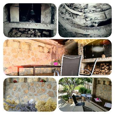 Backyard with grill only for guests