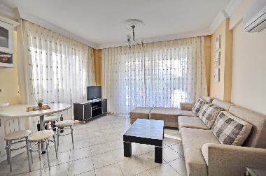 Living room of a one bedroom apartment