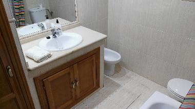 Bathroom: sink, wc, bidet, closet
