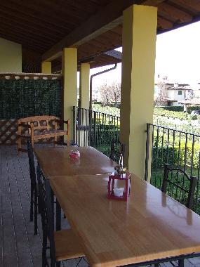 the terrace with beautifull country view