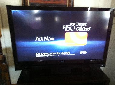 1 of 3 Large Flat TVs with Cable.  Free Internet Wi Fi that reaches the porches.  1 Old TV for Nosta
