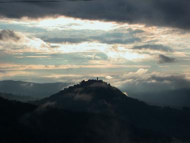Night View of Motovun from Villa Klarici