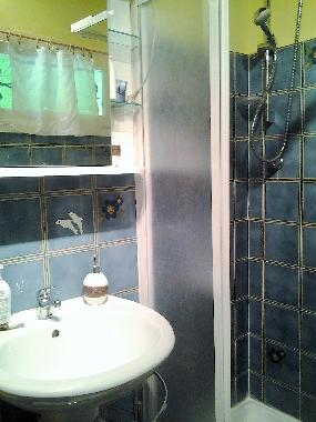 Bath with shower, WC