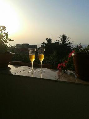 sunset from the terrace