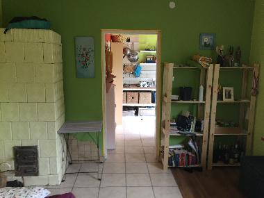 Chimney in livingroom