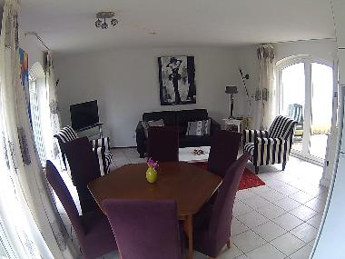 Open plan living area