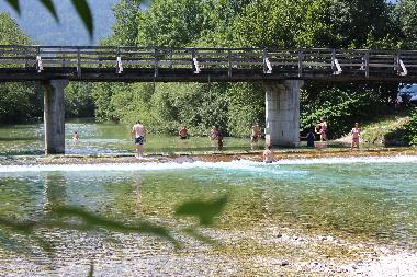 bathing in the river, 50 m from the apartments