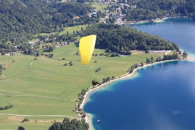 above the lake